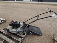 Push lawn mower with bagger; 20"; 3 1/2 HP; needs