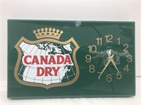 Canada Dry promotional Wall Clock. Plastic.
