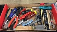 FLAT OF ASST. TOOLS, LEVELS