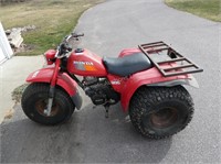 1985 Honda ATC 200M three wheeler - starts - runs