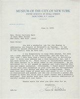 Louis Auchincloss letter