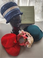 Vintage hat lot in Emporium Hat Box