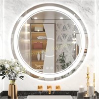 TETOTE 36 Round LED Vanity Mirror