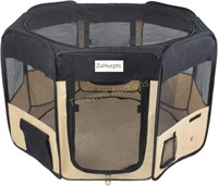 ZuHucpts 61in - Foldable Pet Playpen - MAROON