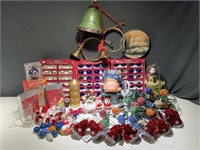 Christmas Goodies - Glass Ornaments, Old Lights,