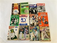 12pcs baseball digest & misc baseball books