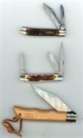 (3) Knives Ust Mustang Craftsman Lot