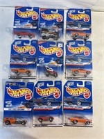 9 FIRST EDITION HOT WHEELS NEW