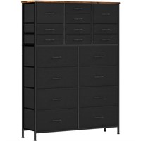 Dresser for Bedroom with 18 Drawers, Tall Fabric