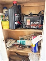 BATTERY CHARGER, OIL, CLIPPERS, ETC.