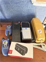 2 SETS OF WALKIE-TALKIES, TELEPHONE AND