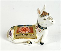 ROYAL CROWN DERBY CHINA DONKEY FOAL PAPERWEIGHT