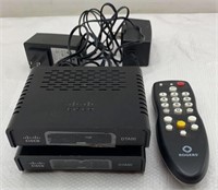 2x Cisco DTA receiver w/ 1 remote control