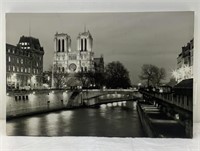 24x36in Notre Dame photography on canvas