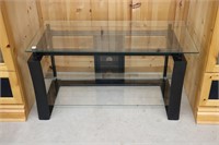 3 TIER GLASS TELEVISION STAND 43"X21"X22"