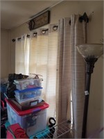Four Curtain Panels and Rod- Rod to Be Removed B