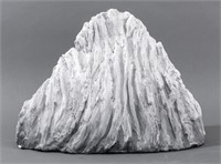 Elfi Schuselka Abstract Wave Plaster Sculpture