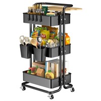WFF8159  MONVANE Rolling Cart with Cover, 3 Tier