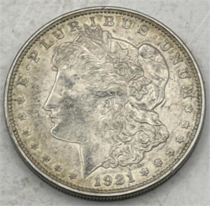 (JJ) 1921 Silver Morgan Dollar
