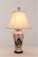 Old Paris Vase Mounted as a Lamp
