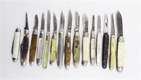 (15) Vintage/Antique Pocket Knives Springer L.F&C