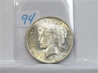 1922 D Silver Peace Dolar 90% Silver