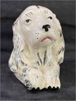 VTG Ceramic Setter Dog Head Bank