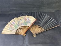 VTG Wooden Folding Fans