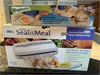 Seal-A-Meal Vacuum Sealer & Wraptastic Dispenser