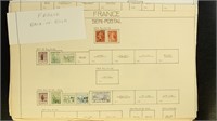 France back of book Stamps Used and Mint hinged on