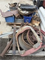 2 skids of model A car parts, misc