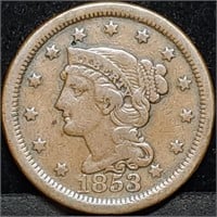 1853 Large Cent in Nice Condition