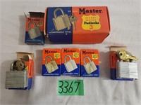 5 – NIB – Vintage Master Secret Service Padlocks 3