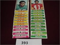 Misc.  Topps 1974 Football Cards (20)