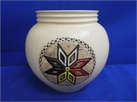 Signed Micmac Pottery Vase