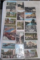 Lot of 20 vintage postcards from California JJS