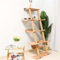 $260 Canormpet Cat Tree with Hammock, Tall Wall