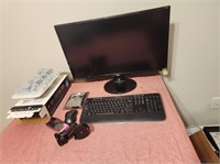 Computer monitor, keyboard & other electronics