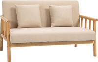 $141  HOMCOM 48 2-Seater Couch for Small Spaces  M