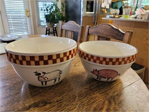 Susan Winget Farm Style Bowls.