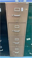 Four drawer metal filing cabinet 28 1/2 x 15 x 52