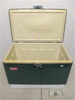 Vintage Coleman Green Metal Lined Cooler -