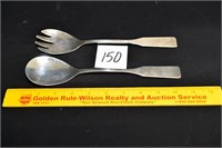 Lot of 2 Serving Flatware Pieces Marked ZN4