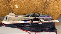 Skis and 1 set of poles