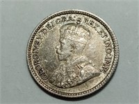 OF)  High grade 1912 Canada silver five cents