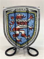 Hessen Glass Metal Outline Display Emblem VTG
