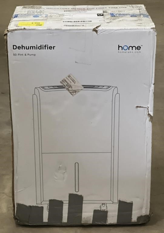 HOME 50 Pint Dehumidifier (White)