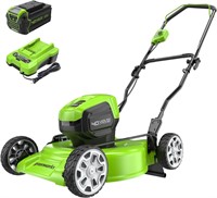 $238 Greenworks 40V 19" Brushless Lawn Mower