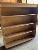 Pressboard and Plywood Shelving Unit. 61" x 12"