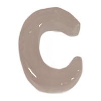 Natural Rose Quartz Letter C